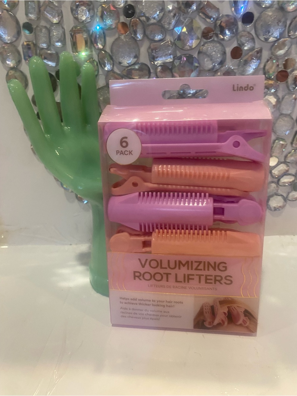 Lindo Volumizing Root Lifters 6 Pack Pink & Peach Hair Volume Clips| big hair